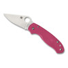 Spyderco Para 3 Lightweight Pink PlainEdge Folding Knife Spyderco Para 3 Lightweight Pink PlainEdge Folding Knife