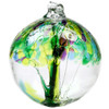 Kitras Tree of Spring Art Glass Orb