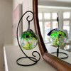 Kitras Tree of Spring Art Glass Orb