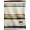 Pendleton Woolen Mills Bridger Stripe Ivory Mix Wool Throw