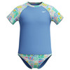 Speedo Girl's Printed Rashguard Short-Sleeve Set, 2-Piece