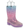 Western Chief Boys' & Girls' Glitter Stars Lighted Rain Boot
