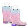 Western Chief Boys' & Girls' Glitter Stars Lighted Rain Boot