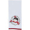 Park Designs Snowman and Pine Wreath Embroidered Dish Towel