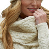 Aran Crafts Men's & Women's Trellis Pattern Merino Wool Scarf