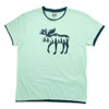 Lazy One Women's Mountain Moose Regular Fit Short-Sleeve Sleep Shirt