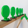 Throom 6" Round BounceBack Ricochet Free Target Plate Rack Kit