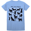Green Street Cotton Women's Maine Dogs Chatter Graphic Short-Sleeve T-Shirt