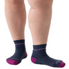 Wide Open Women's Single Stripe Quarter Sock