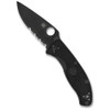 Spyderco Tenacious Lightweight Black Blade CombinationEdge Folding Knife
