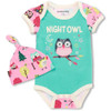 Hatley Infant/Toddler Little Blue House Night Owl Bodysuit & Hat
