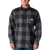 Carhartt Men's Loose Fit Heavyweight Flannel Long-Sleeve Plaid Shirt