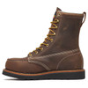 Thorogood Men's American Heritage 8in Trail Crazy Horse Black Heel Safety Toe Moc Toe MAXWear Wedge Work Boot