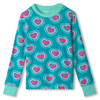Hatley Girl's Glowing Hearts Bamboo Long-Sleeve Pajama Set, 2-Piece
