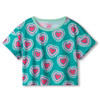 Hatley Girl's Glowing Hearts Short-Sleeve Pajama Set, 2-Piece