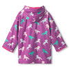Hatley Girl's Leaping Horses Zip-Up Rain Jacket