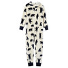Hatley Little Blue House Women's Black Bears Hooded Fleece Jumpsuit