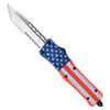 CobraTec Medium CTK-1 Cerakote American Flag Tanto Serrated OTF Automatic Knife