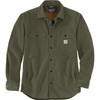 Carhartt Men's Rugged Flex Relaxed Fit Canvas Fleece-Lined Shirt Jac