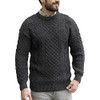 Aran Crafts Men's & Women's Inis Mor Aran Crew Neck Sweater
