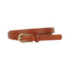 Most Wanted USA Women's Basic Skinny Equestrian Buckle Leather Belt