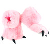 Lazy One Girls' Pink Bear Paw Slipper