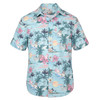 Burnside Men's Printed Perforated Woven Poly Short-Sleeve Shirt - Special Purchase