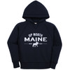 Lakeshirts Youth Blue 84 Up North Maine Moose Hooded Sweatshirt