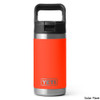 YETI Children's Rambler Jr. 12 oz. Stainless Steel Vacuum Insulated Bottle w/ Straw Cap