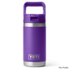 YETI Children's Rambler Jr. 12 oz. Stainless Steel Vacuum Insulated Bottle w/ Straw Cap