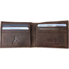 Deerfield Leathers Men's Rustic Look Bifold RFID Leather Wallet