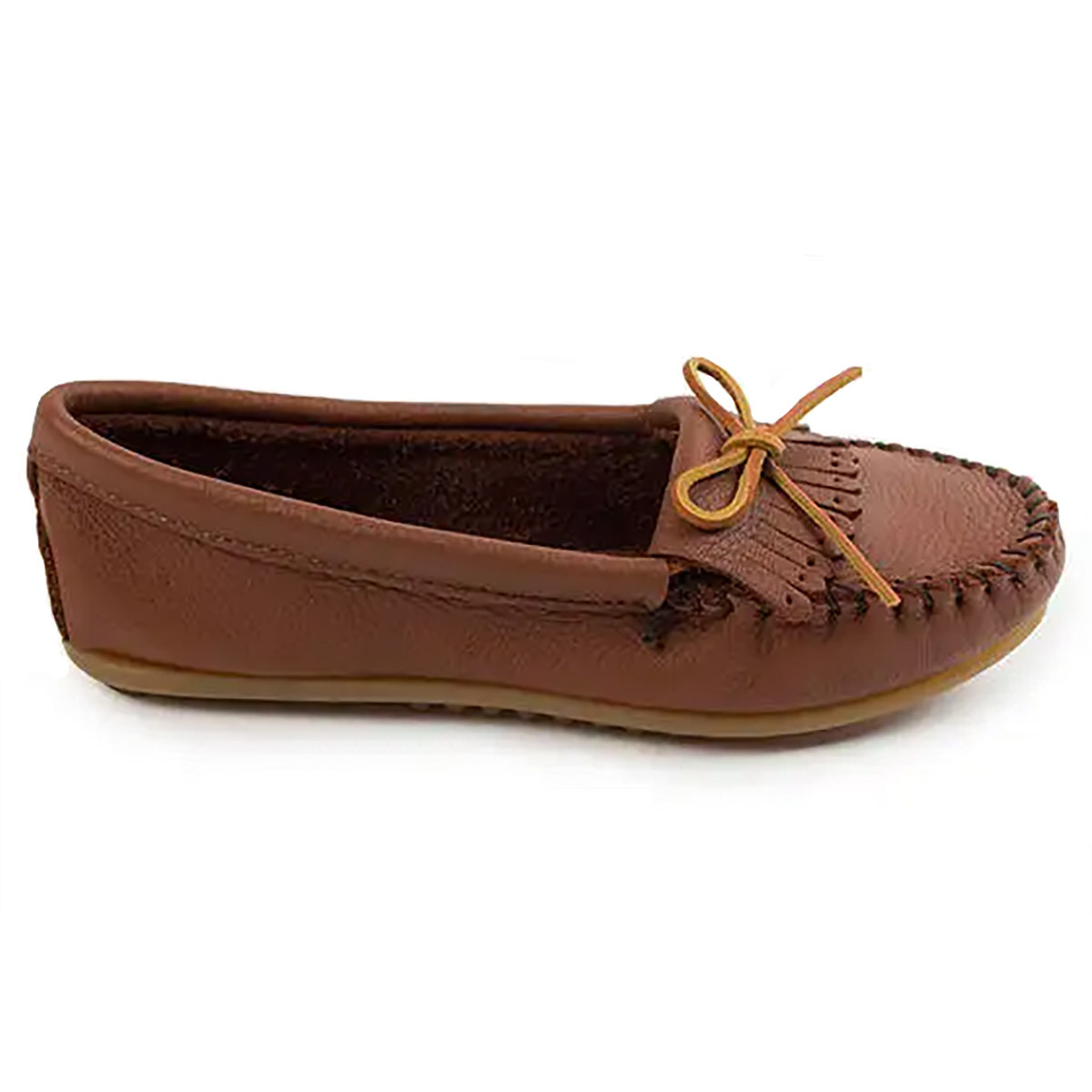 Minnetonka Women's Deerskin Kilty Moccasin - Kittery Trading Post