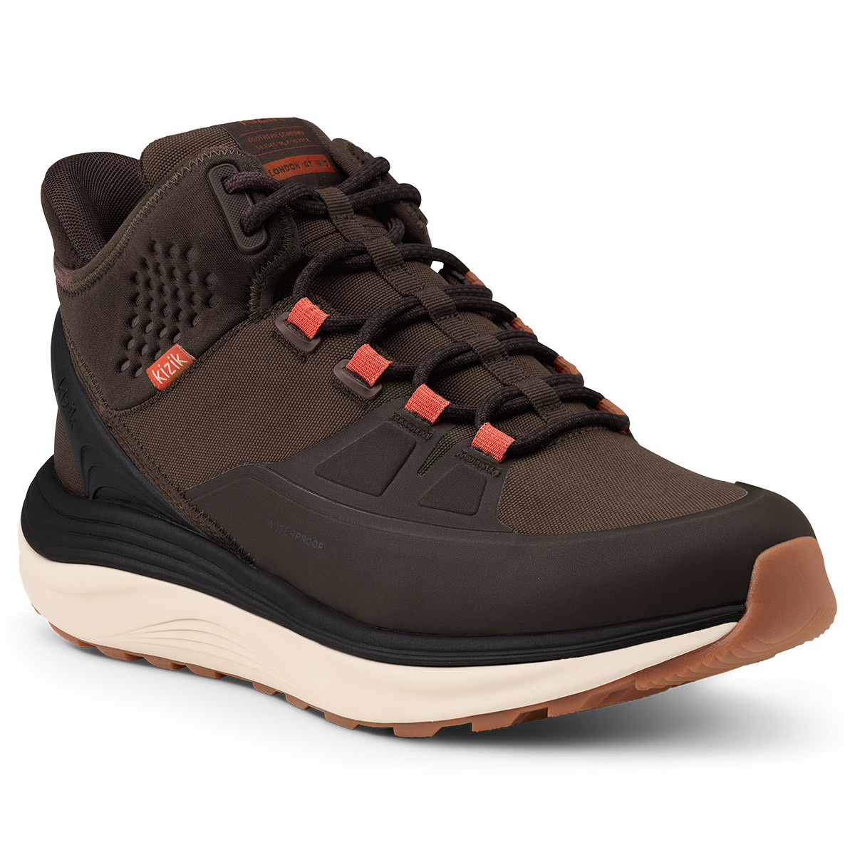 Kizik Men's London AT Mid Waterproof Hiking Shoe - Kittery Trading