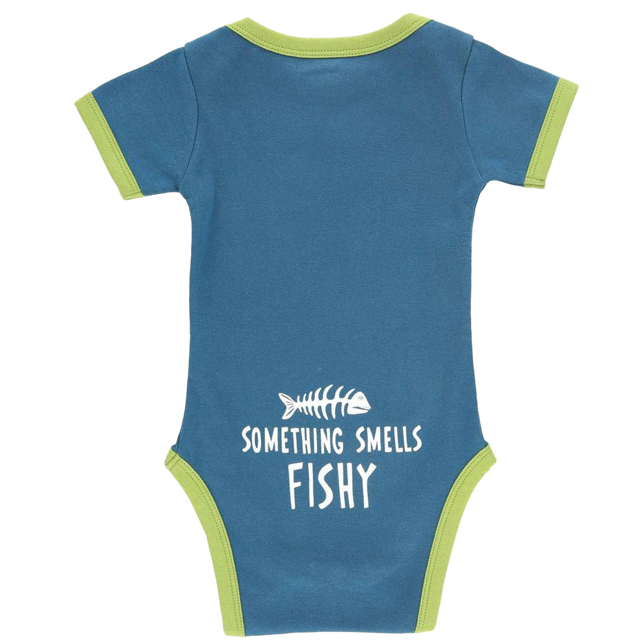 Lazy One Infant Fishing Buddy Short-Sleeve Creeper Onesie