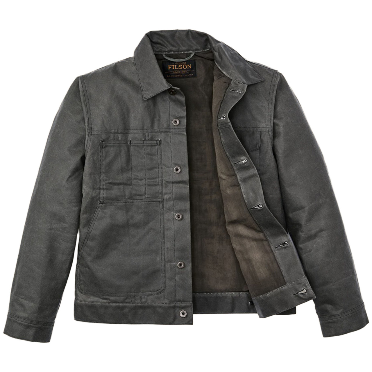 Filson Men's Tin Cloth Short Lined Cruiser Hunting Jacket