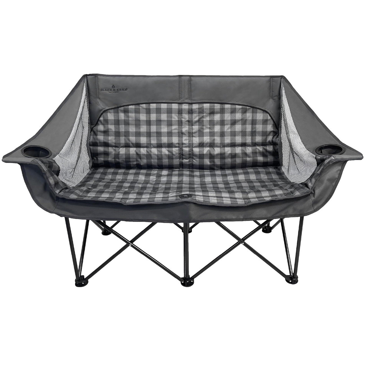 Black Sierra Doublewide Padded Portable Sofa - Kittery Trading Post