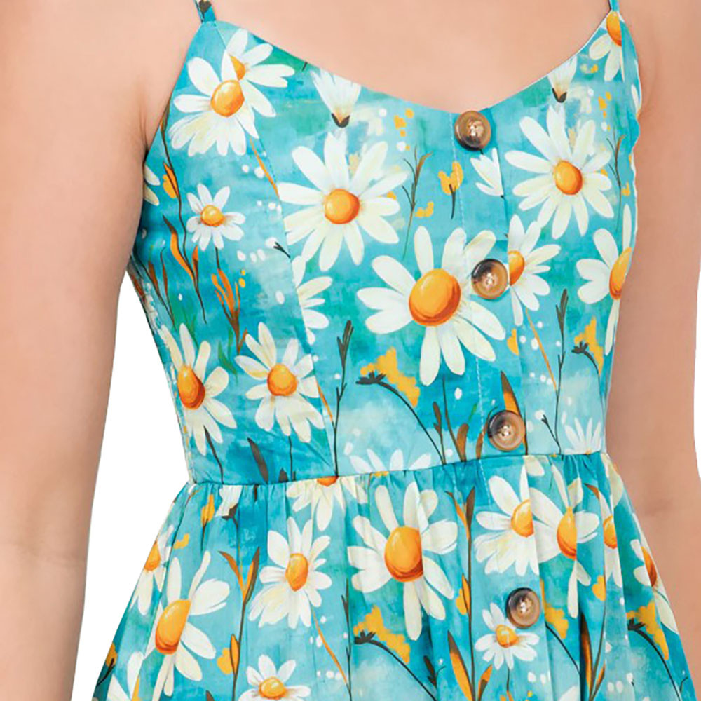 LA Soul Women's Daisy Print Cotton Cami Dress - Kittery Trading Post LA Soul Women's Daisy Print Cotton Cami Dress - Kittery Trading Post