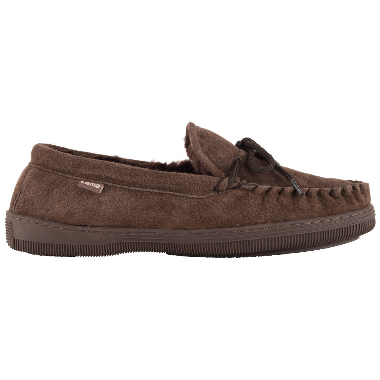 Lamo Men's Apres Fleece-Lined Suede Moccasin - Discontinued