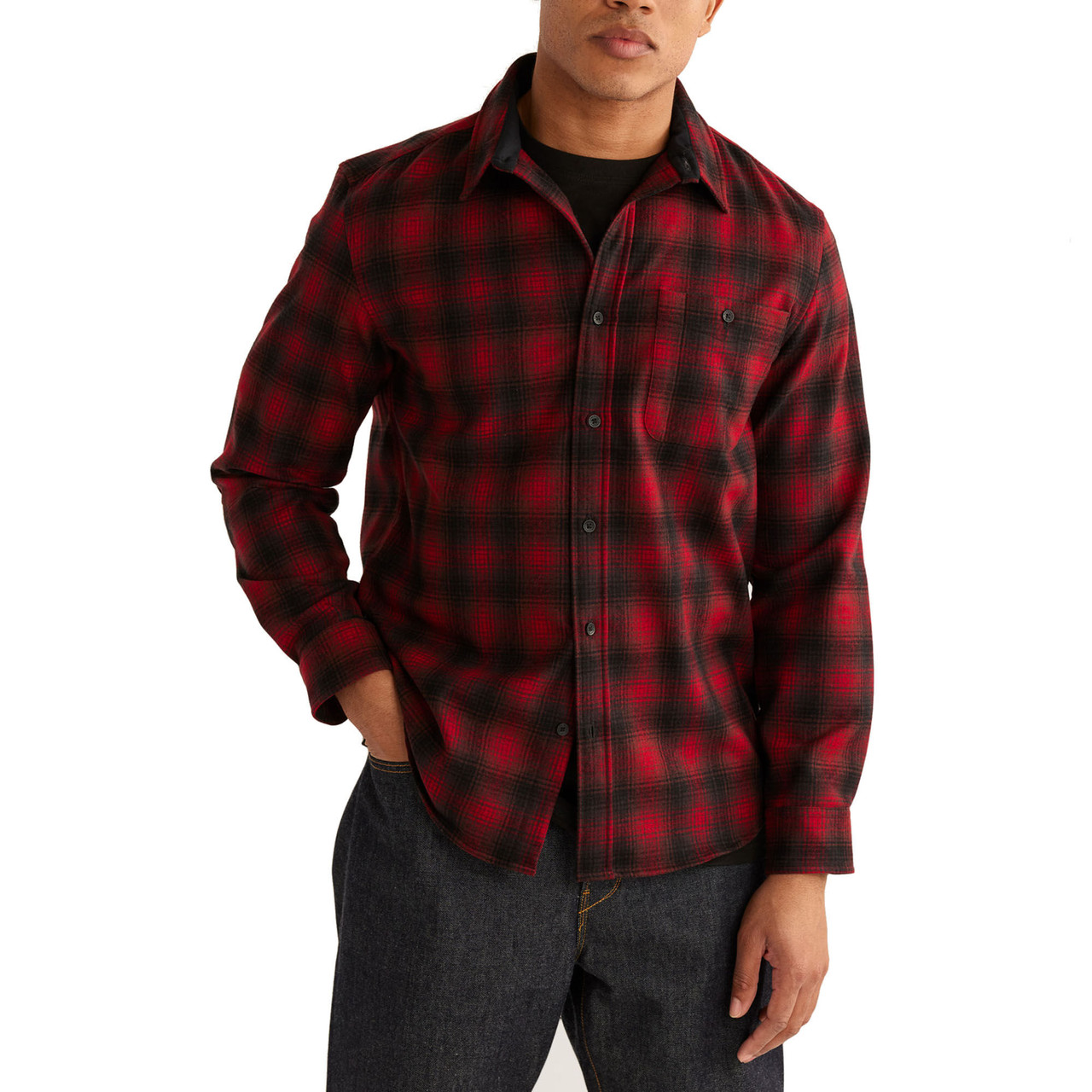 Pendleton Men's Plaid Trail Wool Long-Sleeve Shirt - Kittery