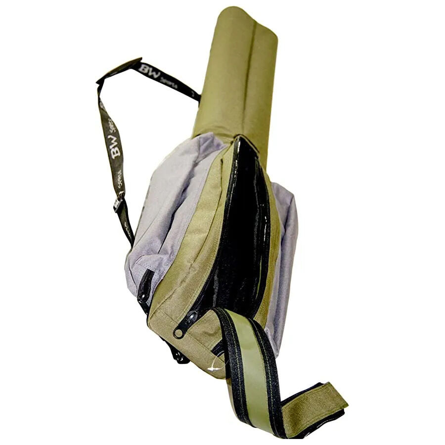 backpack baitcasting rod 27QT Waterproof Fishing with Holder One additional zipper pocket is provided on all rod cases and easy opening zipper flaps on the Dual Rod Cases Water Resistant Fishing Backpack |