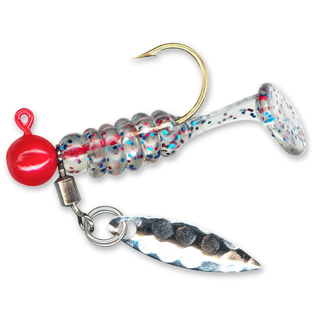 charlie fishing lure Charlie's Worms Big Dipper Charlie Graves Chrome Plated &