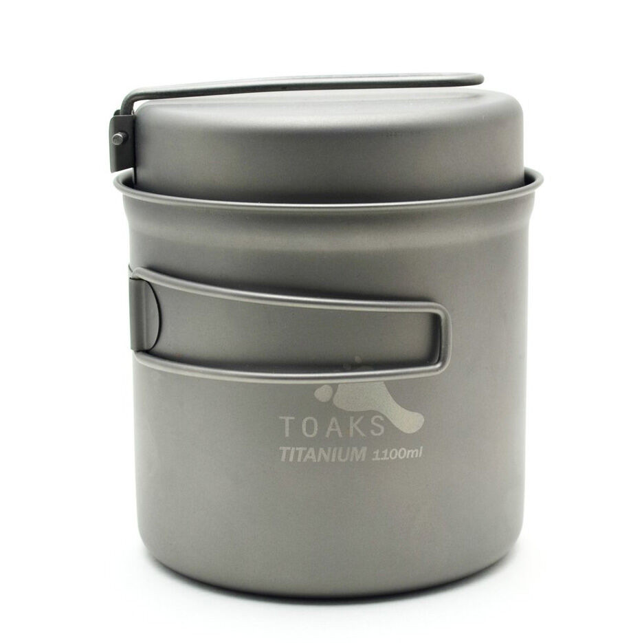 Toaks Titanium 1100mL Pot w/ Pan Set - Kittery Trading Post