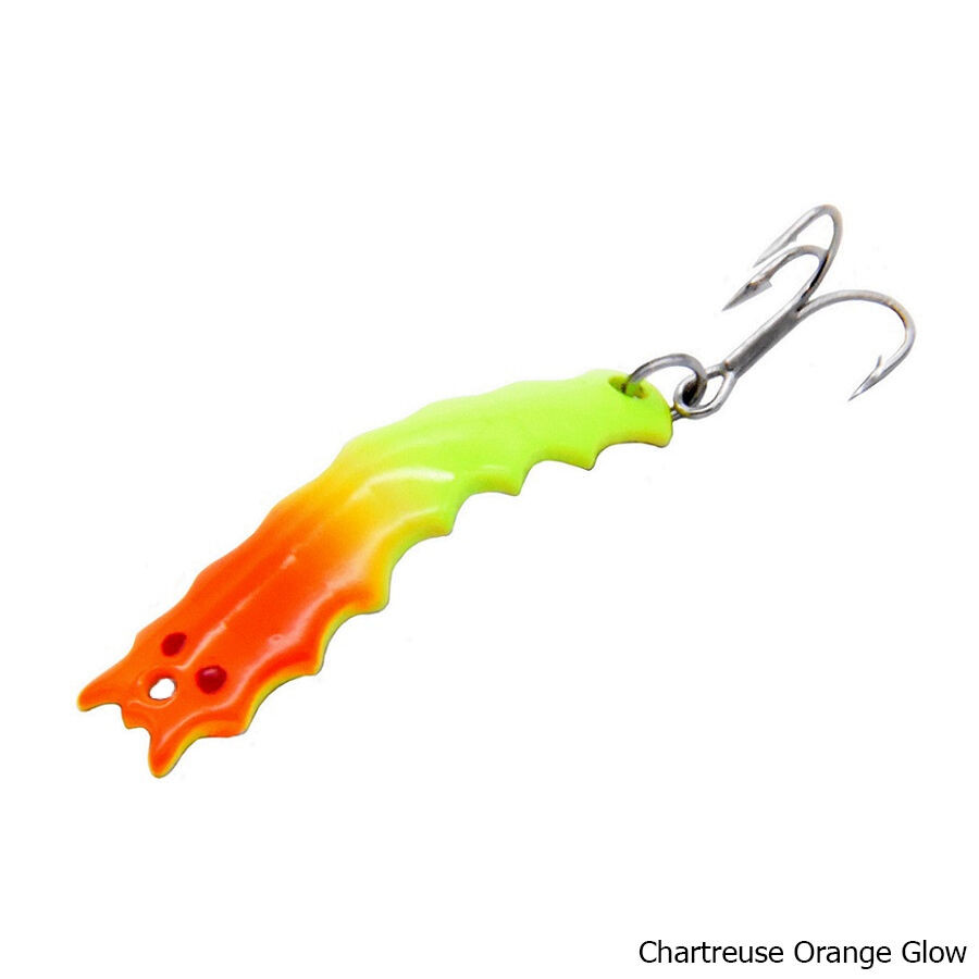 al's goldfish ice fishing lures Lure Company, G300 Goldfish Freshwater Spoon Lure with Treble Hook for Trout, Salmon, Bass, Walleye, Northern Pike and Muskie. 1/2 oz. 2-3/4", #2 Hook, Chartreuse : Sports & Outdoors so the lures are ready to fish straight out of the package Al's Goldfish Ice Helgy Ice