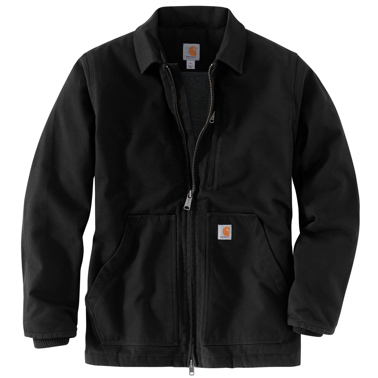 Carhartt Men's Loose Fit Washed Duck Sherpa-Lined Coat - Kittery