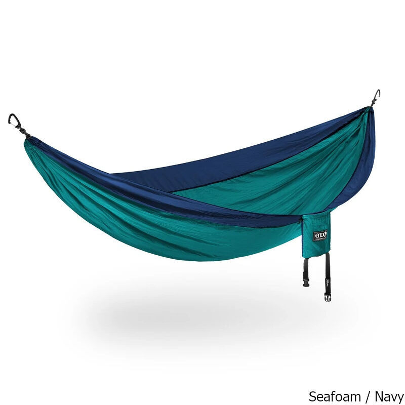 eno Single Nest Hammock 黒と青 ENO SingleNest Hammock - Kittery Trading Post