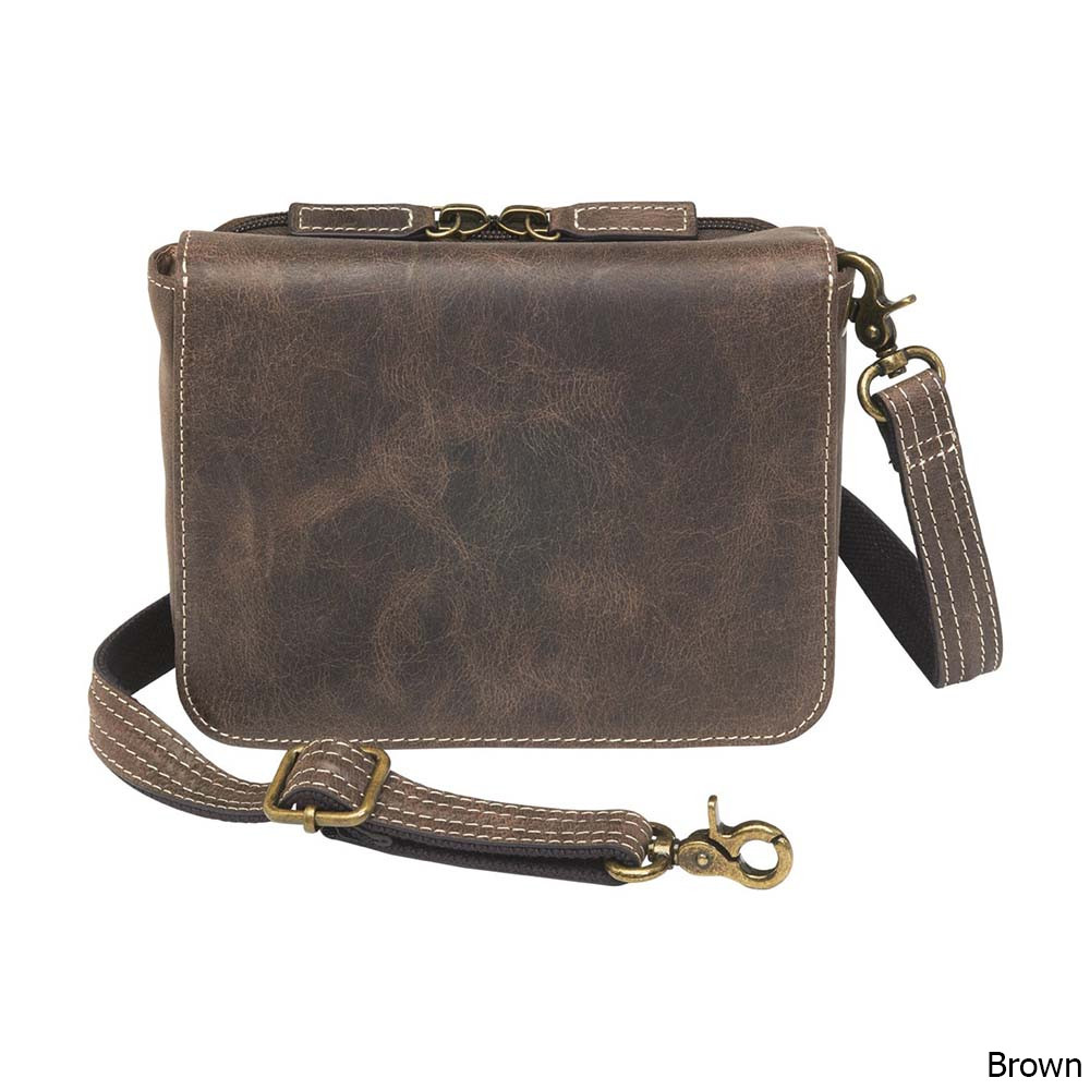Gun Tote'n Mamas GTM-CZY/15 Distressed Buffalo Leather Cross Body