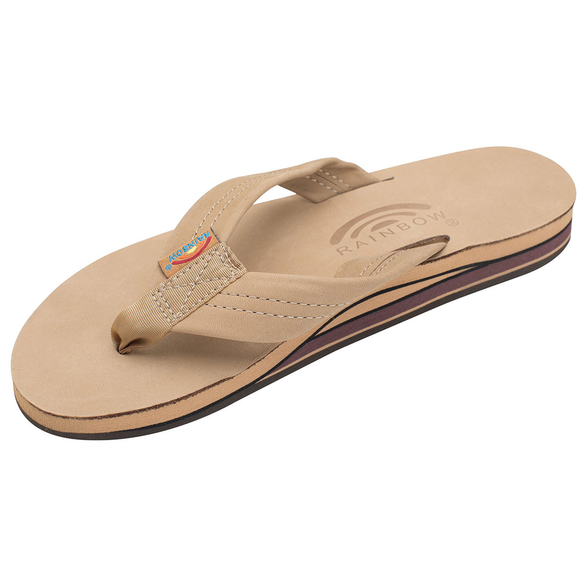 【美品】RAINBOW SANDALS DOUBLE LAYER Rainbow Sandals Men's Double Layer Premier Leather Arch Support