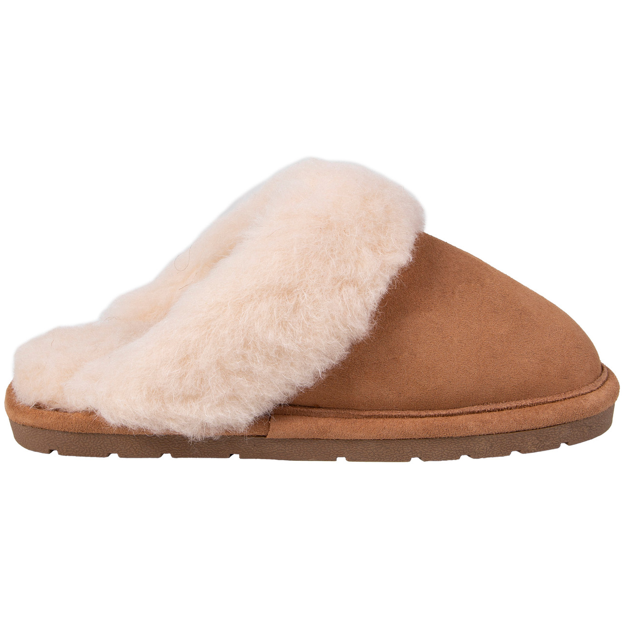 RJ's Fuzzies Women's KTP Logo Sheepskin Lined Scuff Slipper
