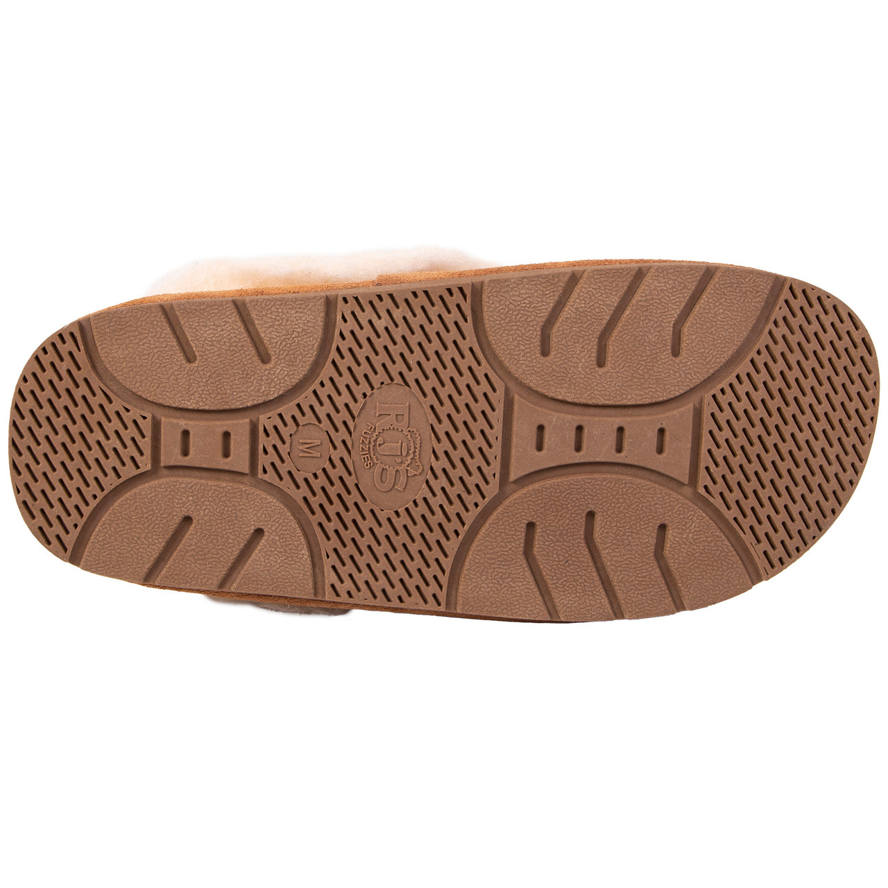 RJ's Fuzzies Women's KTP Logo Sheepskin Lined Scuff Slipper