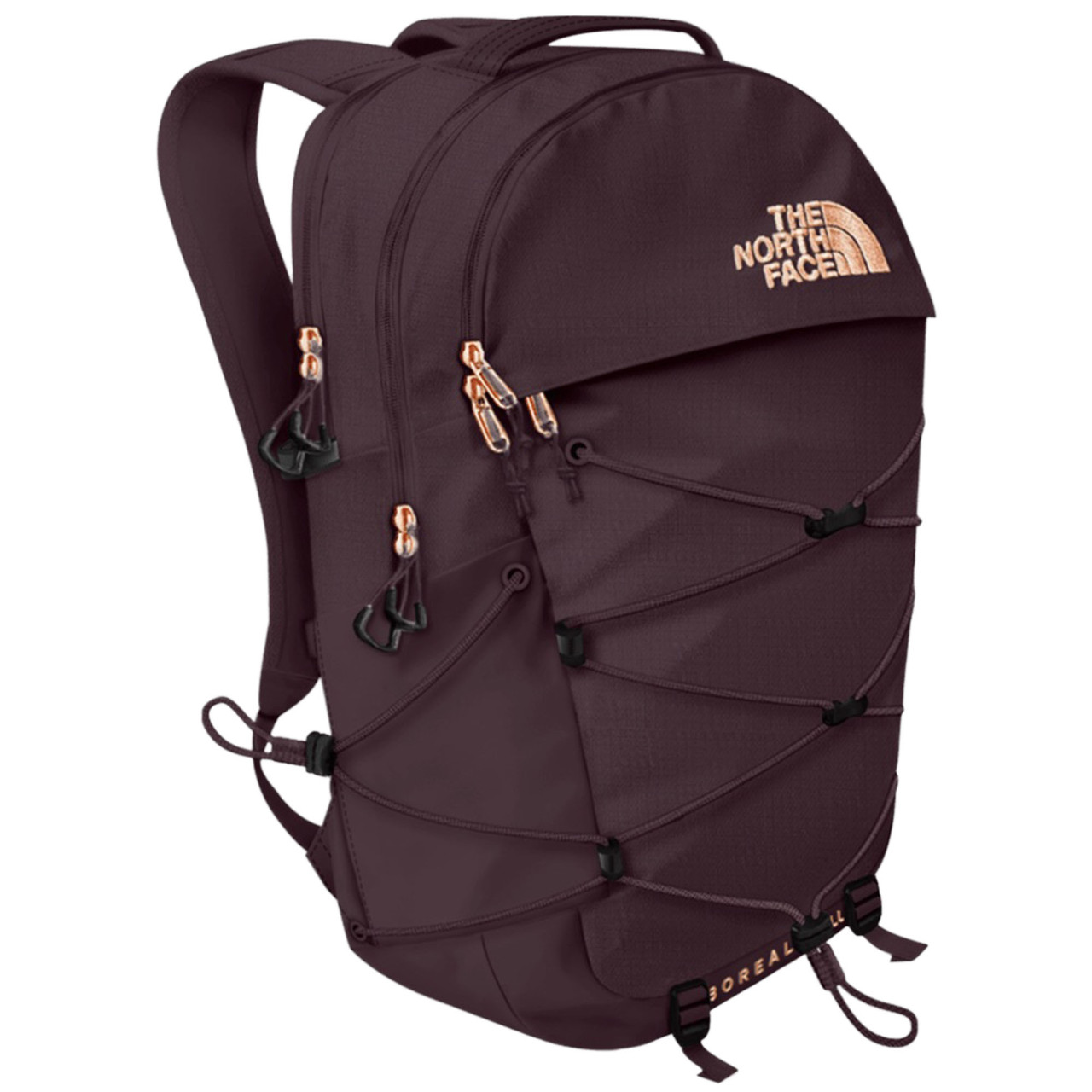 north face borealis backpack luxe The Women's Backpack, Garnet Dark Heather/Garnet lined top pocket for your sunglasses The North Face Women's Borealis